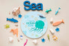 Ocean Day Variety Of Underwater Life Species Psd