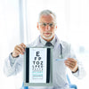 Oculist With Eyesight Test On Clipboard Psd