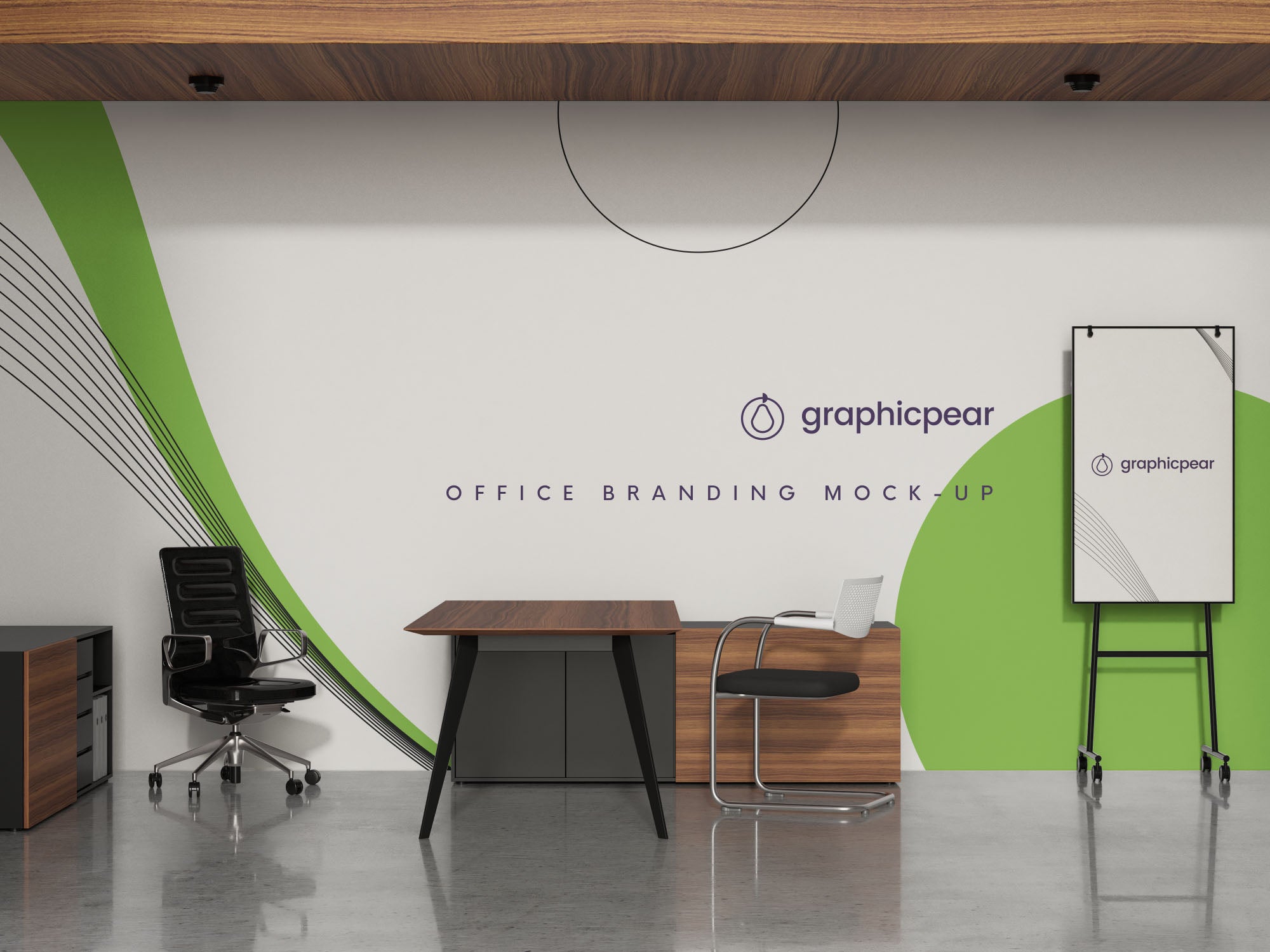 Office Branding Scene Mockup