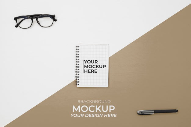Office Desk Concept With Mock-Up Psd