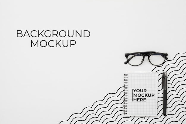 Office Desk Concept With Mock-Up Psd