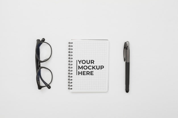 Office Desk Concept With Mock-Up Psd