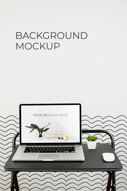 Office Desk Concept With Mock-Up Psd