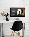 Office Desk With Computer Mock-Up Psd