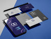 Office Stationery Mock-Up With Paper Psd