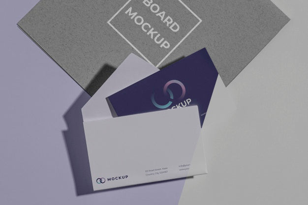 Office Stationery Mock-Up With Paper Psd