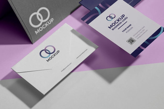 Office Stationery Mock-Up With Paper Psd