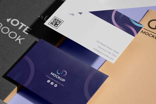 Office Stationery Mock-Up With Paper Psd