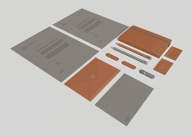Office Stationery Set Mockup Psd