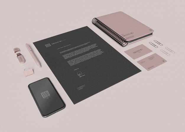 Office Stationery Set Mockup Psd