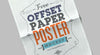 Offset Paper Horizontal Poster Mock-Up Psd File