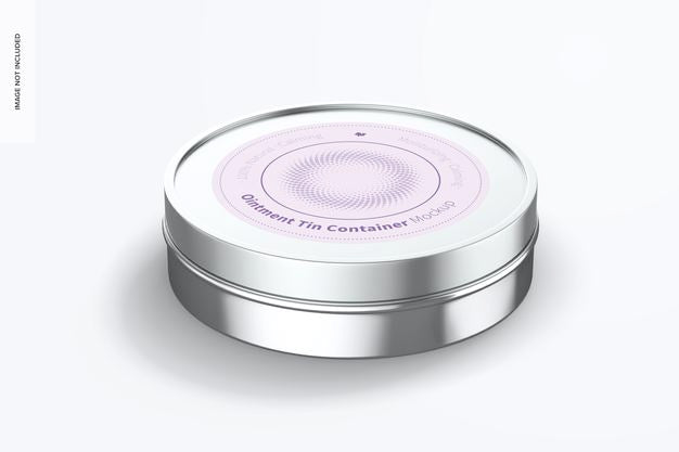 Ointment Tin Container Mockup Psd