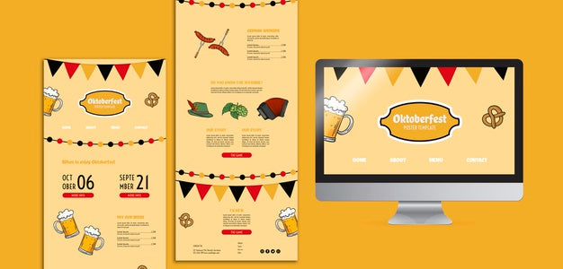 Oktoberfest Web Templates Psd
