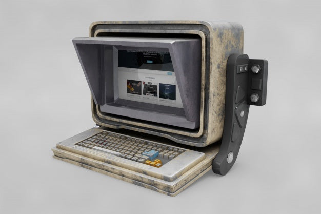 Old Computer Mockup Psd