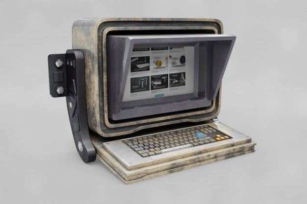 Old Computer Mockup Psd