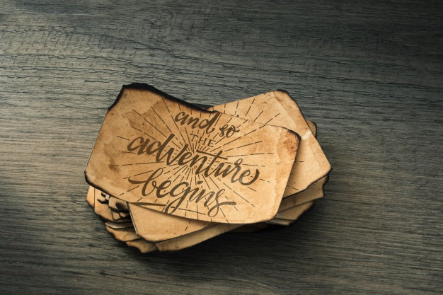 Old Paper Mockup For Adventure Concept Psd