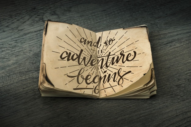 Old Paper Mockup For Adventure Concept Psd