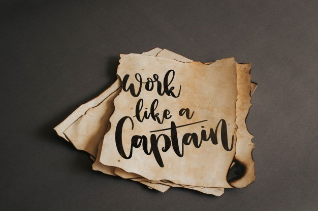 Old Paper Mockup For Adventure Concept Psd