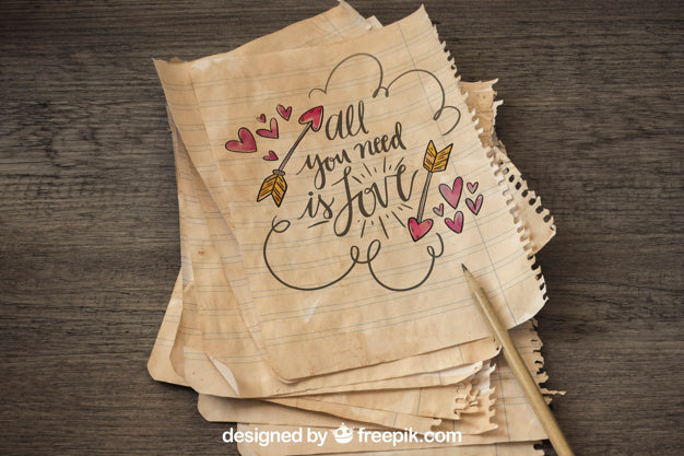 Old Paper Mockup With Quote Concept Psd