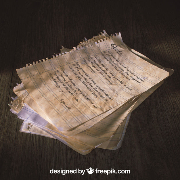Old Paper Mockup With Text Psd