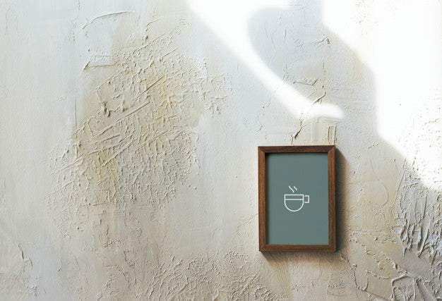 Old Wooden Frame Mockup Design Psd