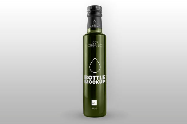 Olive Oil Bottle Mockup Psd
