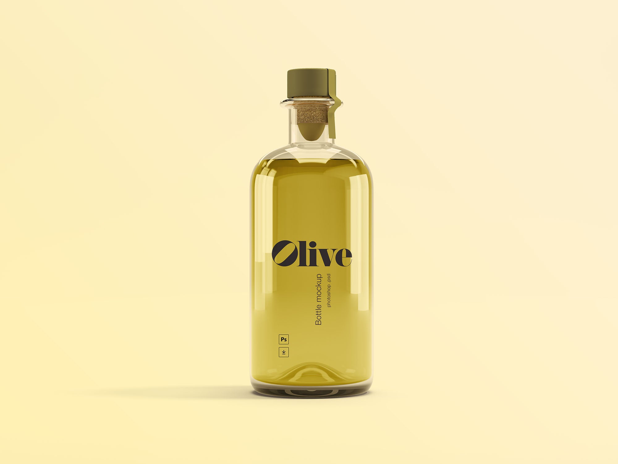 Olive Oil Bottle Mockup