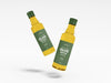 Olive Oil Glass Bottle Packaging Mockup Psd