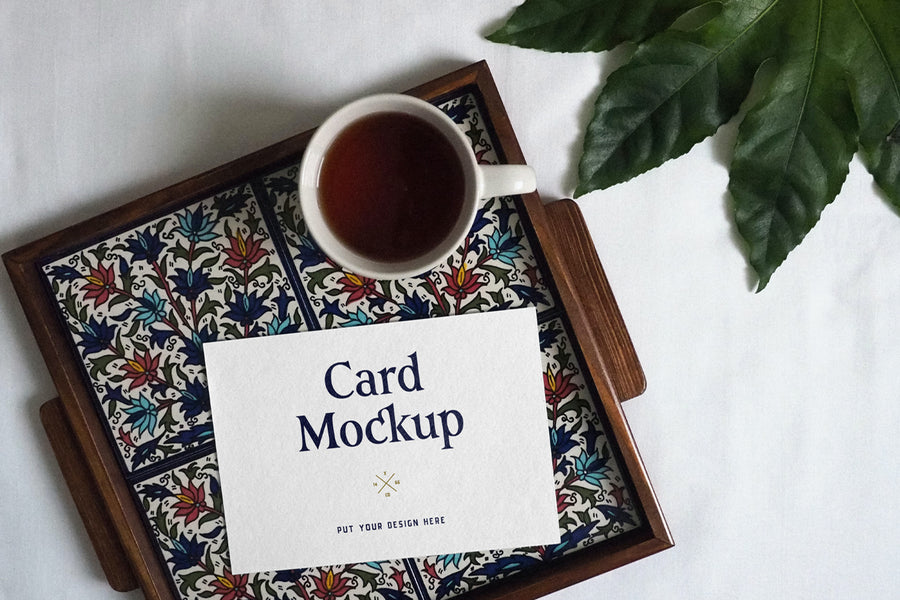 One Card Psd Mockup