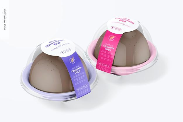 One Chocolate Boxes Mockup, Perspective Psd