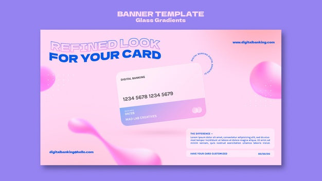 Online Banking Banner Template Psd