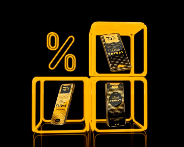 Online Promotion On Black Friday For Electronics Psd