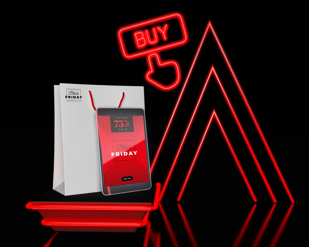 Online Shoppings On Black Friday Psd