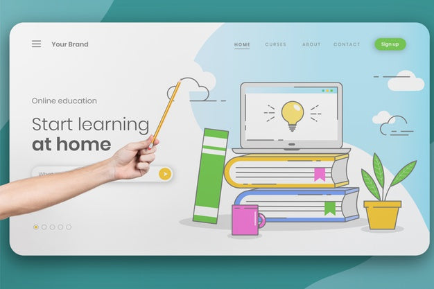 Online University Curses Concept Psd