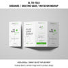 Open And Closed Trifold Brochure Or Invitation Mockup Psd