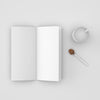 Open Book And Spoon With Coffee Psd