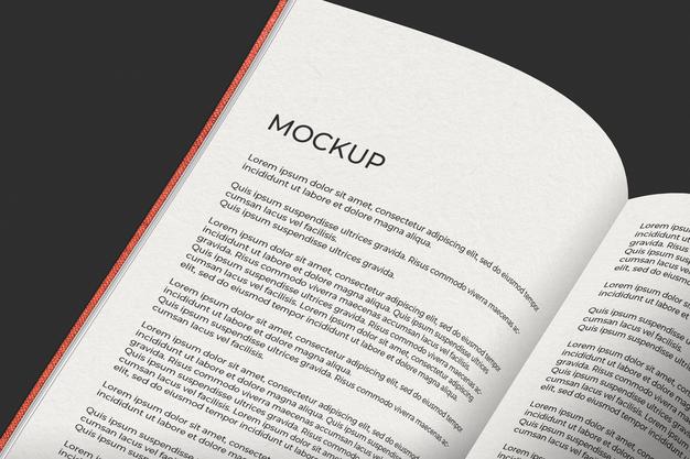 Open Book Mockup Psd