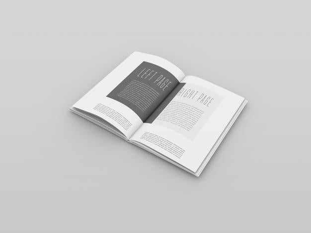 Open Book Mockup Psd