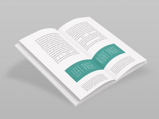 Open Book Mockup Psd