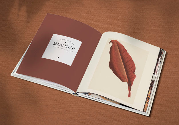 Open Book Mockup Psd