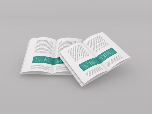 Open Book Mockup Psd
