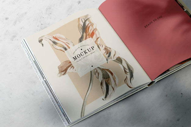 Open Book Mockup Psd