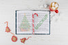 Open Book Mockup With Christmas Decoration Psd