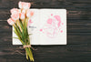 Open Book Mockup With Mothers Day Concept Psd