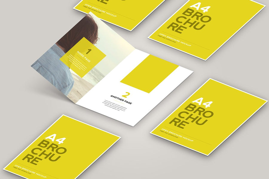 Open Brochure Mockup