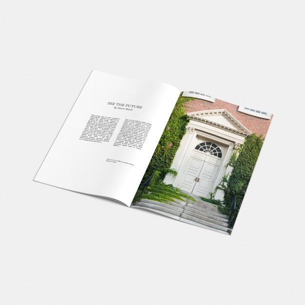 Open Magazine Mock Up Psd