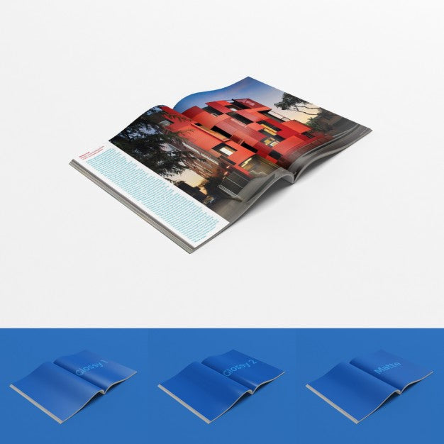 Open Magazine Template Psd