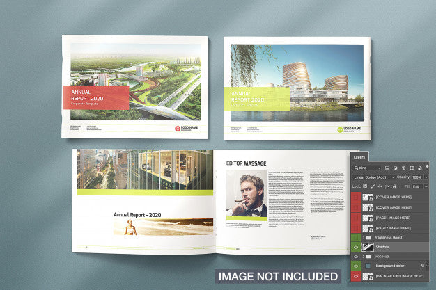 Opened And Closed Magazines Mockup Psd