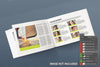 Opened Landscape Magazine Mockup Psd