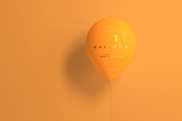 Orange Balloon Mockup Psd